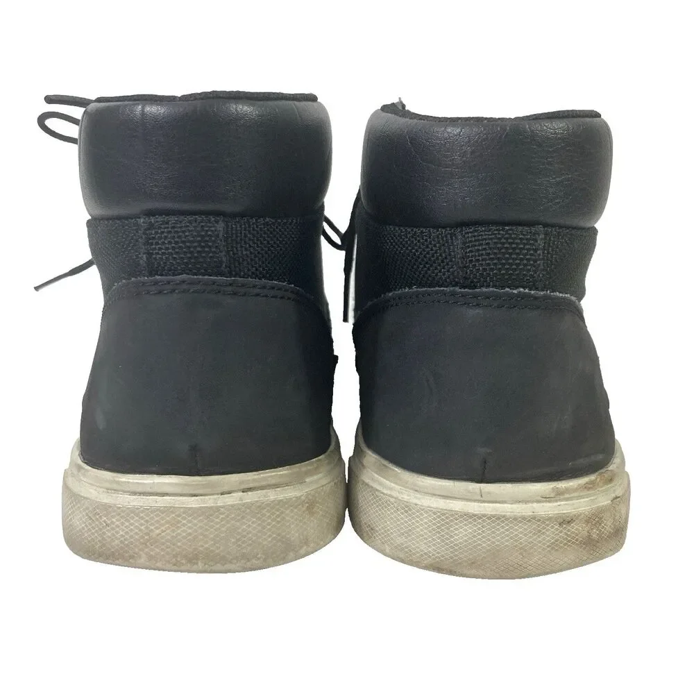 Timberland Ortholite Groveton-Men's Sz 8-Black Leather + Synthetic Chukka- 9465B